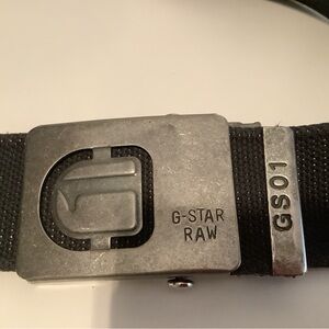 G-Star Black Belt with Silver Buckle